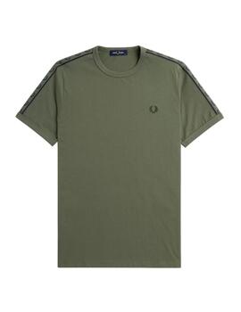 Camiseta Fred Perry Verde Hombre