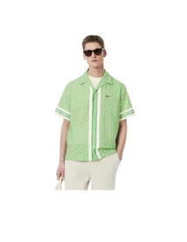 Camisa Lacoste Monograma Verde Hombre