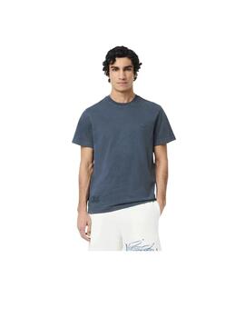 Camiseta Lacoste Washed Effect Marino Hombre