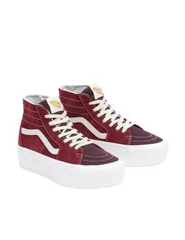 Zapatilla Vans SK8-Hi Tapered Stackform Granate Unisex