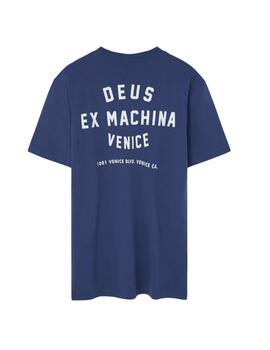 Camiseta Deus Ex Machina Venice Skul Marino Hombre