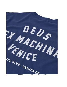 Camiseta Deus Ex Machina Venice Skul Marino Hombre