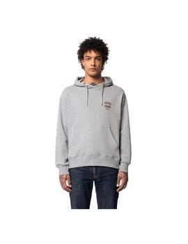 Sudadera Nudie Jeans Franke Gris Hombre