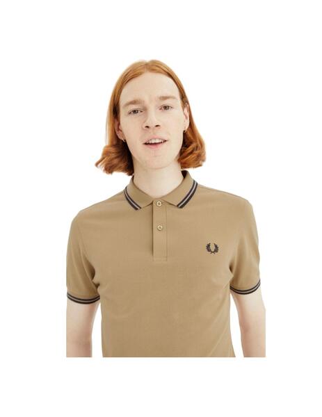 Polo Fred Perry Twin Tipped Hombre Marino