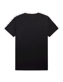 Camiseta Fred Perry Taped Ringer Negro Hombre