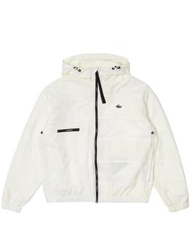 Chaqueta Lacoste Colorblock Blanco Hombre