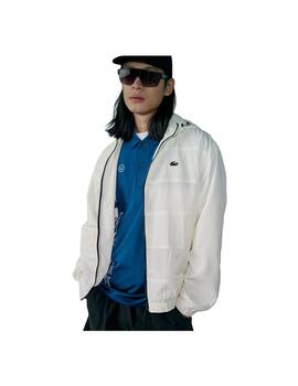 Chaqueta Lacoste Colorblock Blanco Hombre