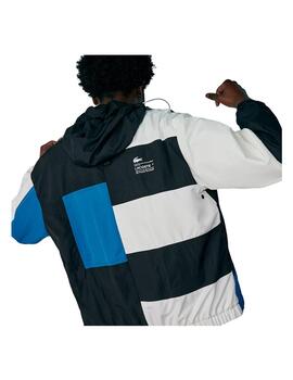 Chaqueta Lacoste Colorblock Azul Hombre