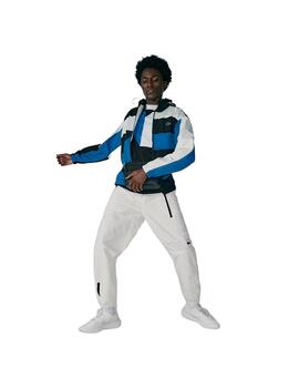 Chaqueta Lacoste Colorblock Azul Hombre
