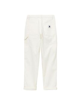 Pantalón Carhartt WIP Pierce Blanco Mujer