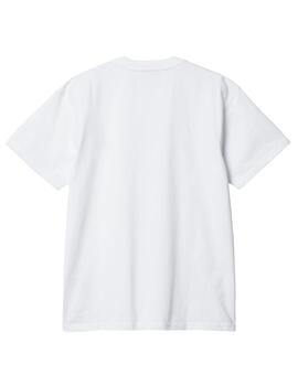 Camiseta Carhartt WIP American Script Blanco Unisex