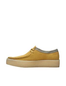 Zapato Clarks Wallabee Cup Amber Amarillo Hombre