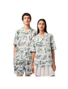 Camisa Lacoste × Netflix Blanco Unisex