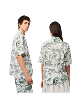 Camisa Lacoste × Netflix Blanco Unisex
