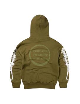 Sudadera Aries Dragon Skeletor Verde Hombre