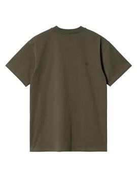 Camiseta Carhartt Wip American Script Verde Unisex
