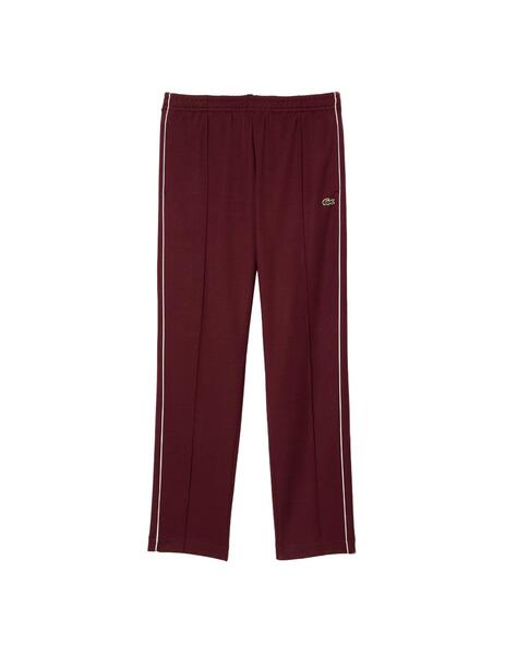 Pantalón de Chandal Lacoste Jacquard Granate Hombre