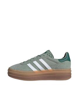 Zapatilla Adidas Gazelle Bold Verde Mujer