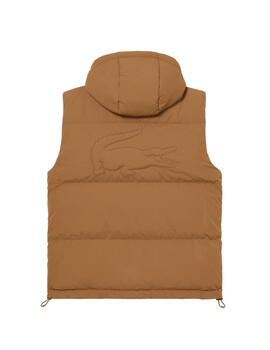 Chaleco Lacoste Acolchado Marrón Hombre