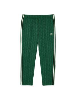 Pantalón de Chandal Lacoste Jacquard Verde Hombre