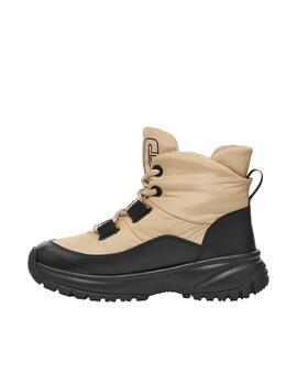 Bota Ugg Yose Puffer Lace Beige Mujer