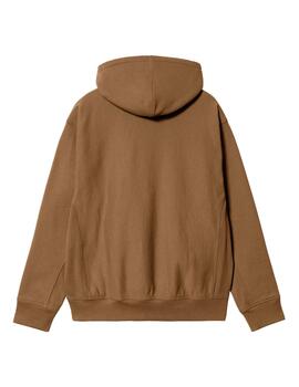 Sudadera Carhartt American Script  Marrón Hombre