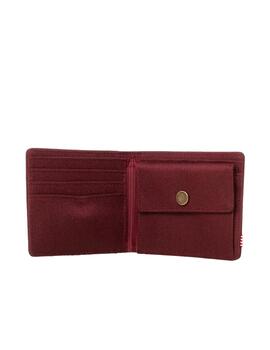 Cartera Herschel Roy Coin RFID Granate Unisex