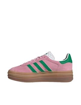 Zapatilla Adidas Gazelle Bold Rosa Mujer