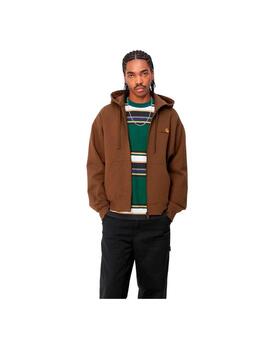 Chaqueta Carhartt Hooded American Script Marrón Hombre