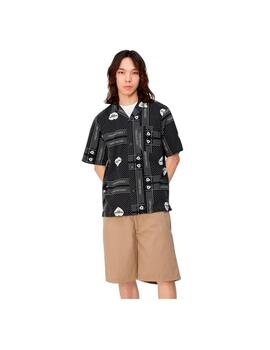 Camisa Carhartt S/S Heart Bandana Negra Hombre