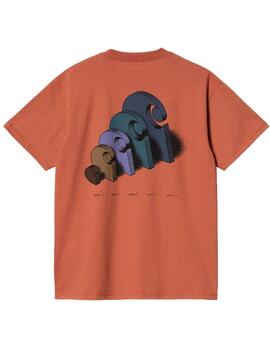 Camiseta Carhartt S/S Diagram C Naranja Unisex