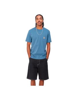 Camiseta Carhartt S/S Pocket Azul Hombre