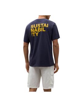 Camiseta Ecoalf Sustanoalf Azul Marino Unisex