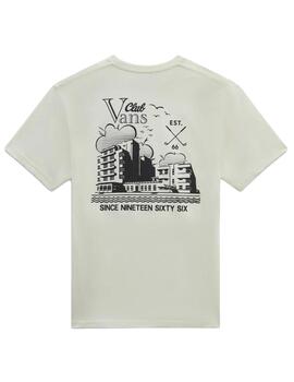 Camiseta Vans Club Vee Crema Unisex