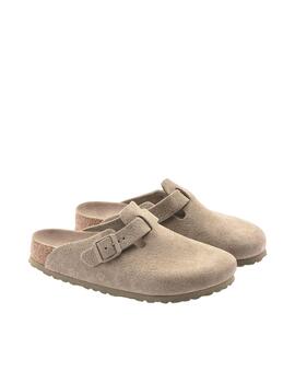 Zueco Birkenstock Boston SFB LEVE Beige Unisex