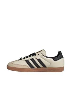 Zapatilla Adidas Samba OG Beige/Negra Mujer