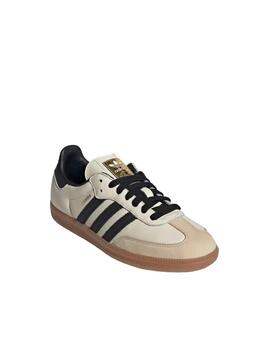 Zapatilla Adidas Samba OG Beige/Negra Mujer