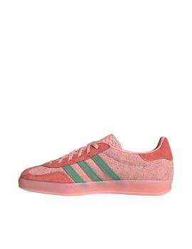 Zapatilla Adidas Gazelle Indoor W Rosa/Verde Mujer