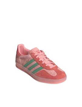 Zapatilla Adidas Gazelle Indoor W Rosa/Verde Mujer
